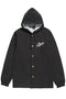 The Hundreds Forever Slant Hooded Coach's Jacket Jet Black