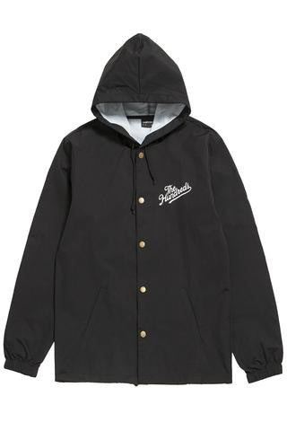 The Hundreds Forever Slant Hooded Coach's Jacket Jet Black
