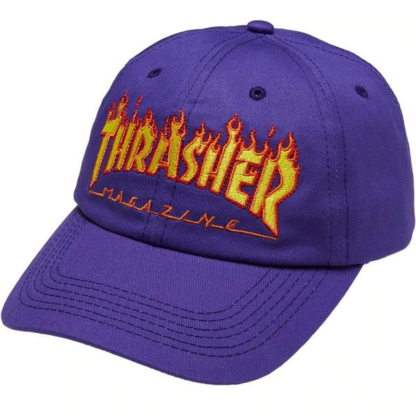 Thrasher Flame Old Timer Hat Purple 144540 Famous Rock Shop Newcastle, 2300 NSW. Australia. 1
