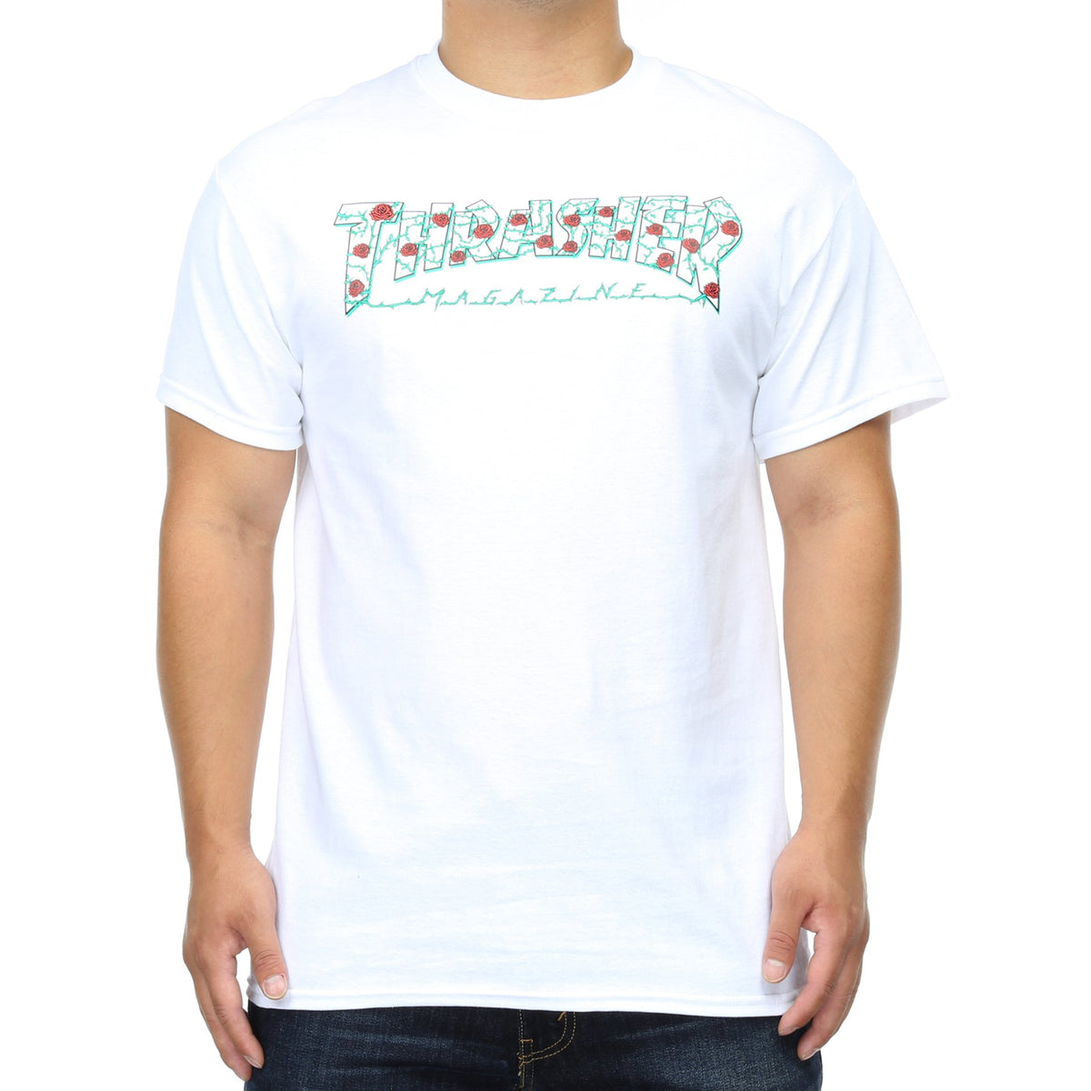 Thrasher Roses Tee White