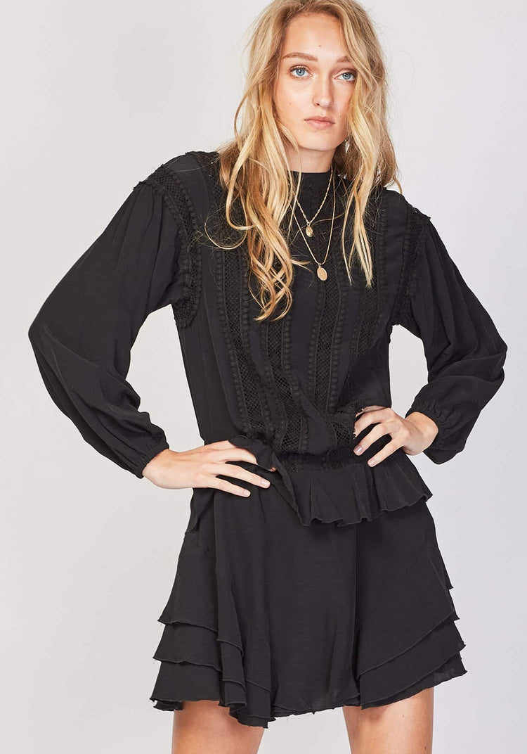 Three Of Something Romantic Ritz Dress Black