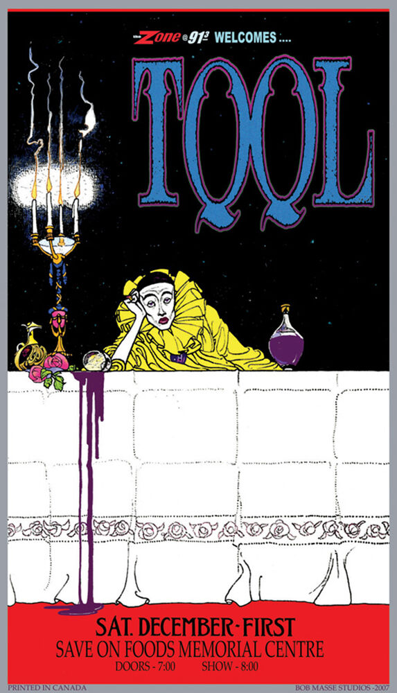 Tool Bob Masse Clown TOUR POSTER