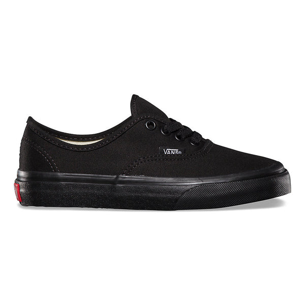 Vans Youth Authentic Black Black Monochrome Canvas