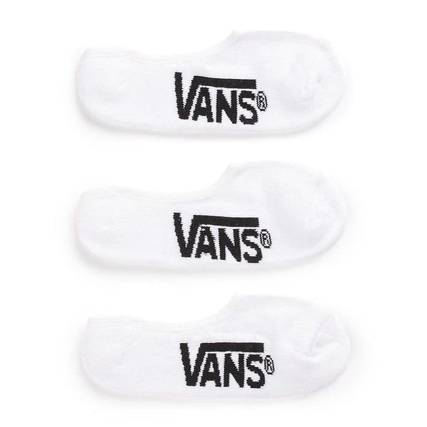 Vans White Socks Men's Classic Super No Show 3 Pack