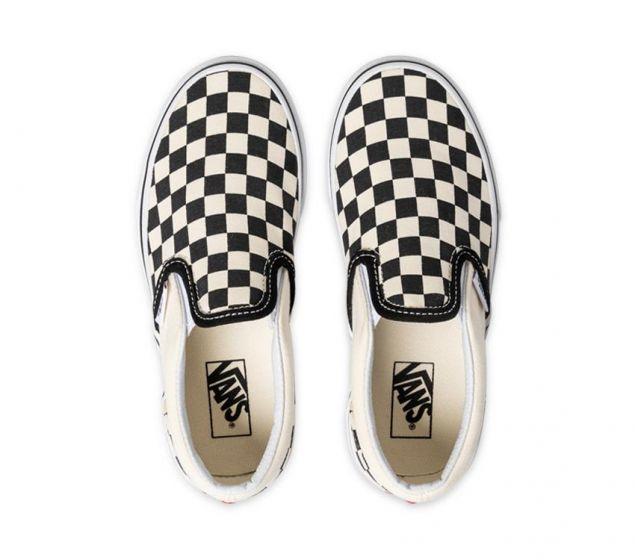 Vans Youth Classic Slip-On Checkerboard Black White VN000ZBUE01