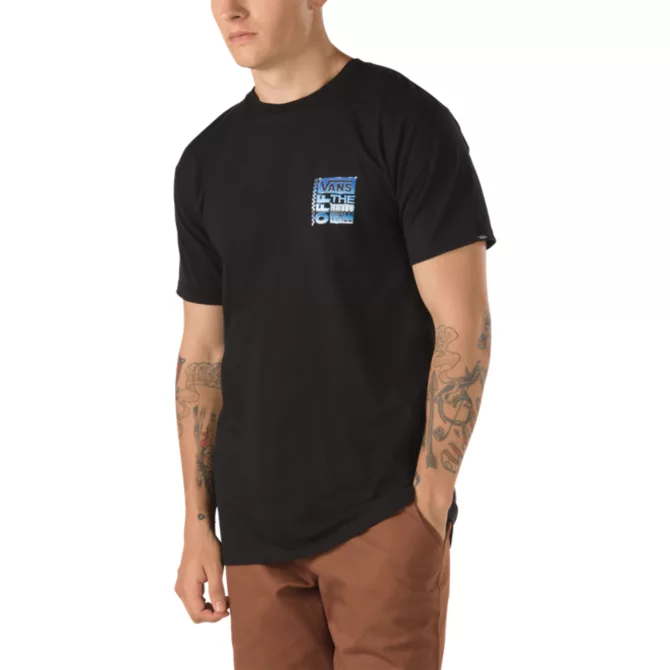 Vans AVE Chrome Short Sleeve Black VN0A454NBLK Famous Rock Shop Newcastle 2300 NSW Australia3