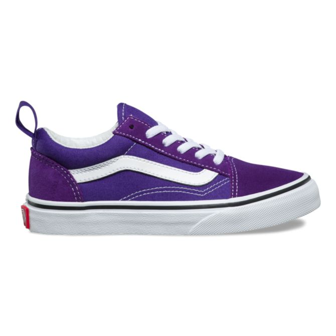 Vans Kids Old Skool Elastic Lace Heliotrope True White VNA3QPG4ME Famous Rock Shop Newcastle, 2300 NSW Australia. 1