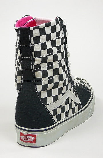 Vans Super SK8-HI Black White Checkerboard 4846199 055 Famous Rock Shop Newcastle, 2300 NSW. Australia. 5