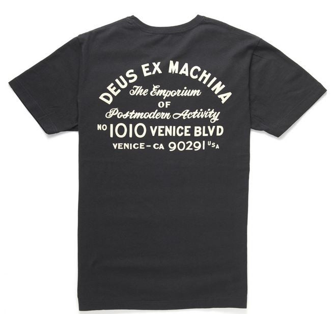 Deus Venice CA Pk Address Tee Black DMS41065A