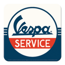 Vespa Service Coaster Famousrockshop