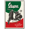 Vespa The Italian Classic Metal Card Famousrockshop