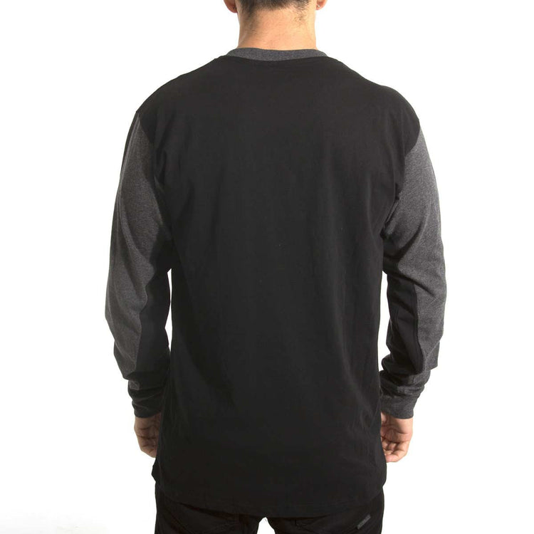 Jetpilot Moto Classic Men's LS Tee Black / Charcoal Long Sleeve Tee   Famous Rock Shop. 517 Hunter Street Newcastle, 2300 NSW. Australia.