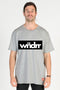WNDRR Accent Box Custom Fit Tee Grey Marle