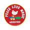 Woodstock Peace Love Music Sew On Patch