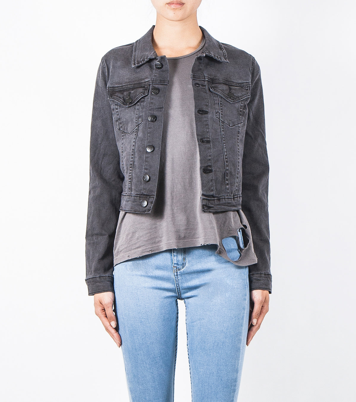Ziggy Slim Shady Denim Jacket Black Stone