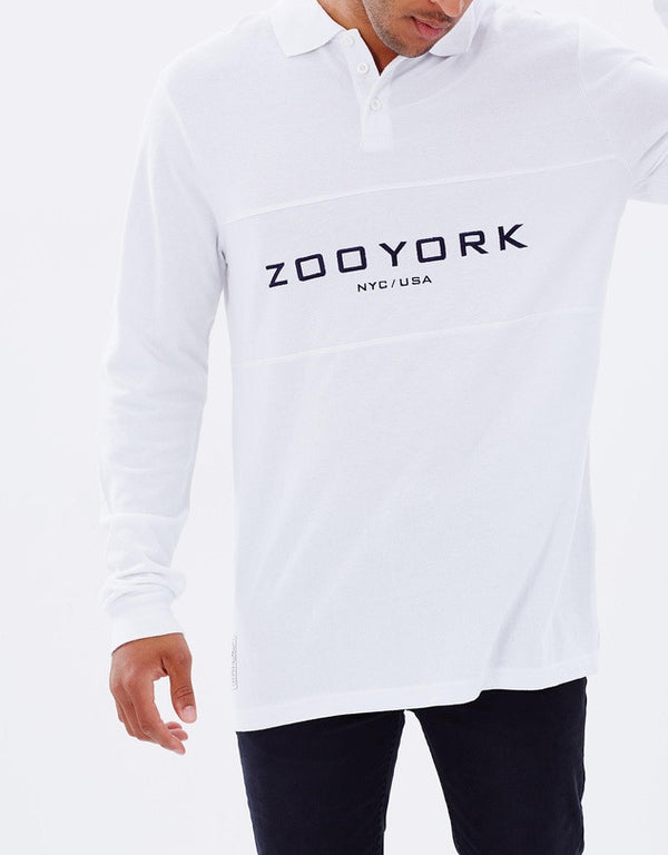 Zoo York City Long Sleeved Polo White ZYMLA7035