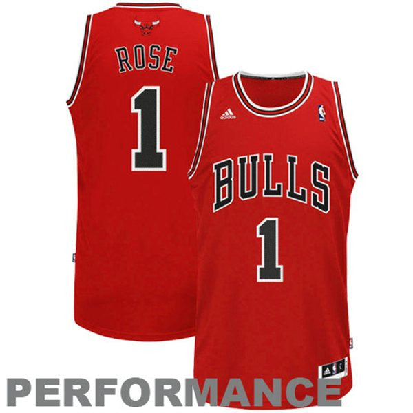 adidas Derrick Rose Chicago Bulls HWC Throwback Swingman Alternate Jersey -  Black