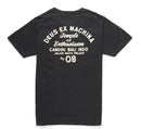 Part of the Deus Ex Machina Classics collection. This regular fit pocket tee features front and back address prints, a soft wash and comfortable 180gsm combed cotton jersey construction. Designed and tested at the Deus House of Simple Pleasures, Camperdown, Sydney Famous Rock Shop Newcastle 2300 NSW Australia
