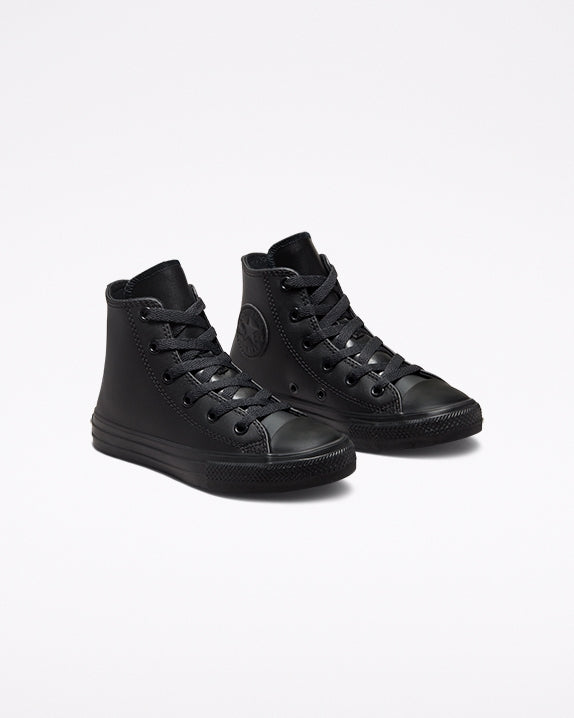 Converse Youth Hi Black Mono Leather A00919C