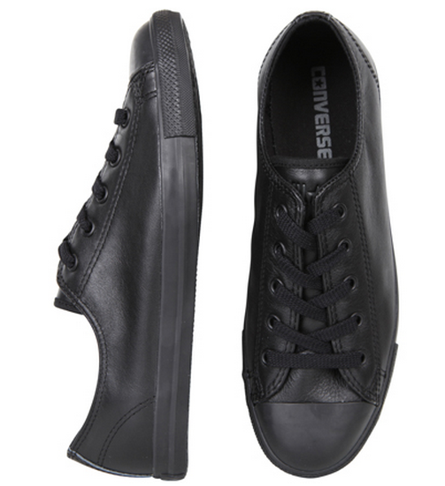 Converse All Star Dainty Leather Lo Black Mono