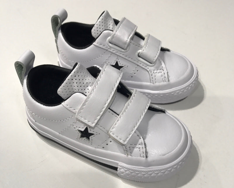 Converse Infant One Star 2V Ox 758496C White Black White Famous