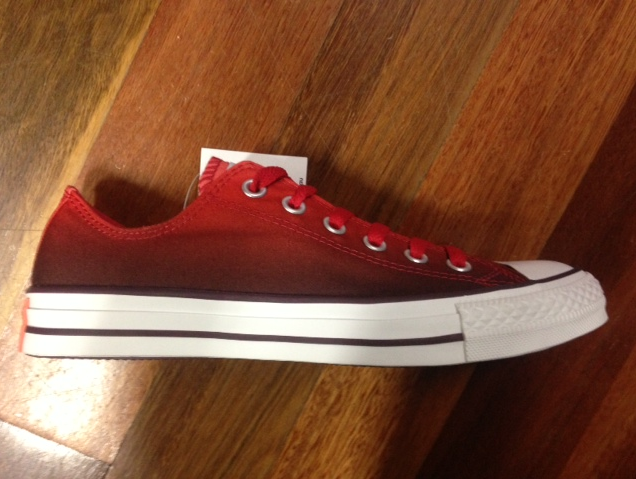 Converse Ox Dip-Dye Red Fig Varsity