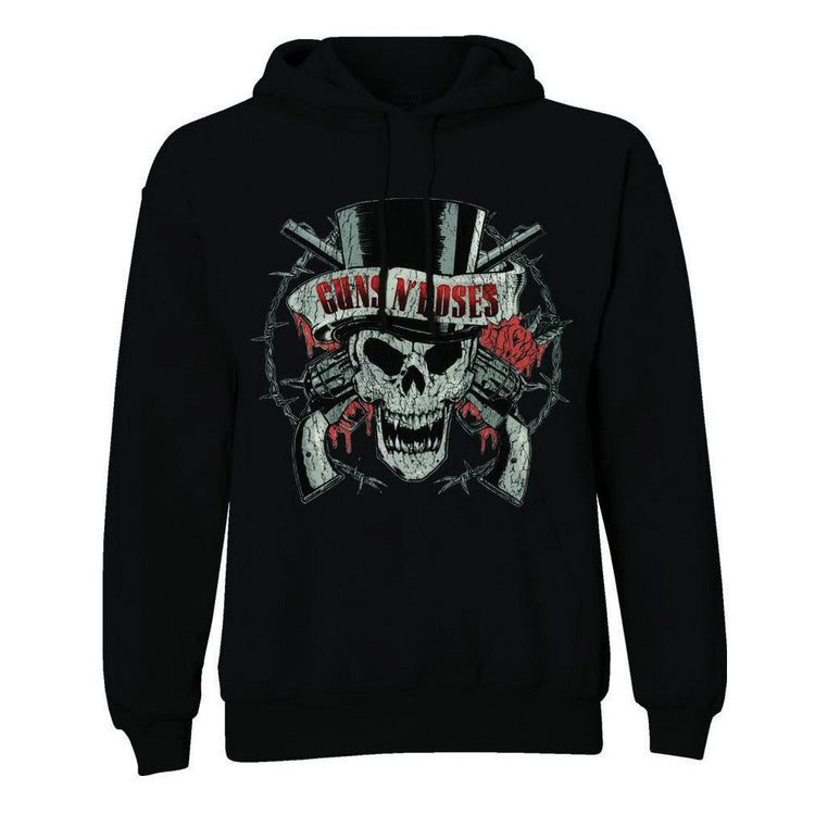 Guns N' Roses Hoodie: Distressed Skull