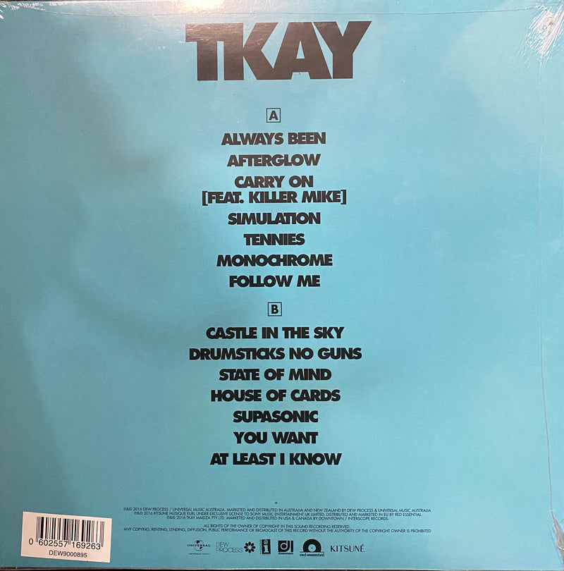 Tkay Maidza Tkay Transparent Electric Blue Limited Edition Vinyl LP