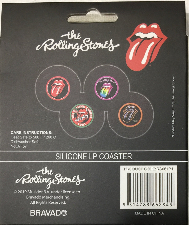 Rolling Stones 4 Vinyl Coasters