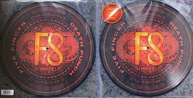 Five Finger Death Punch F8 2LP Picture Disc Vinyl Limited Edition Famous Rock Shop