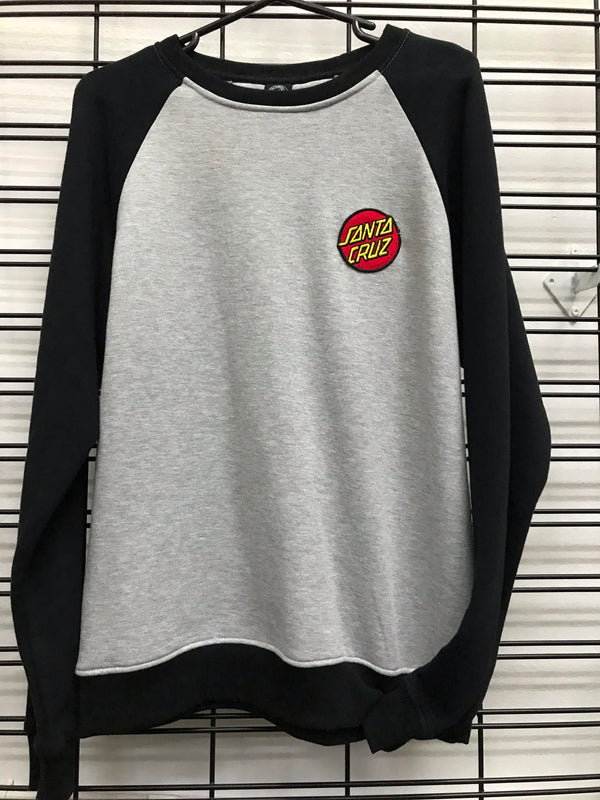 Santa Cruz Patch Dot Crew Grey Heath