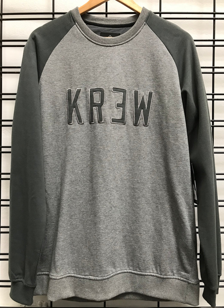 KR3W Minority Crew Men's Charcoal Fleece Jumper