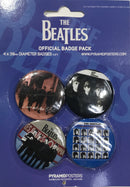 Pyramid Posters The Beatles Official Badge Pack of 4 Blue Album Covers BP80126 Famous Rock Shop Newcastle 2300 NSW Australia