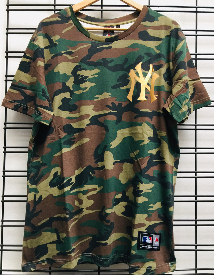 Majestic Athletic MLB NY Yankees Chesney Tee Woodland Camo