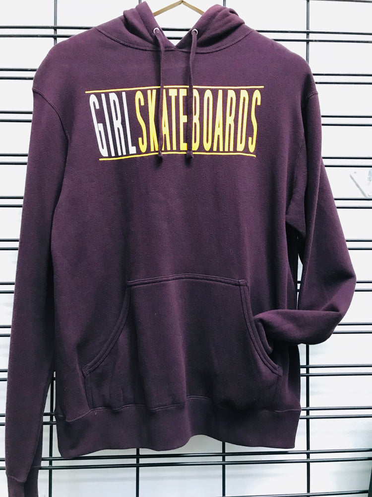 Girl Skateboards Logo Women's Hoodie Maroon