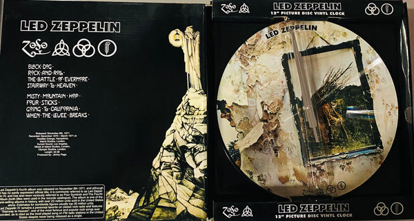LED ZEPPELIN Vinyl Record Wall Clock Famousrockshop