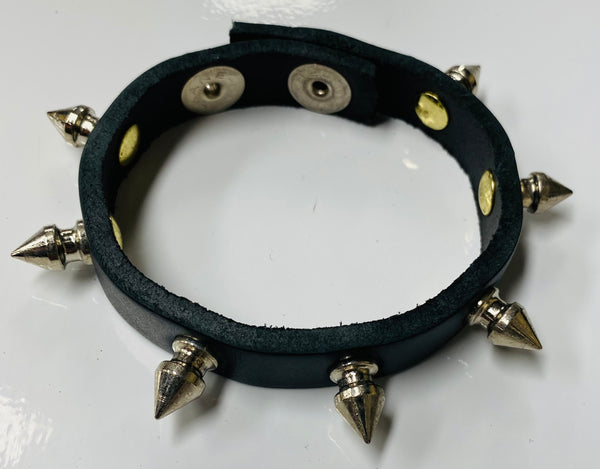 Leather Wristband Stud Spike