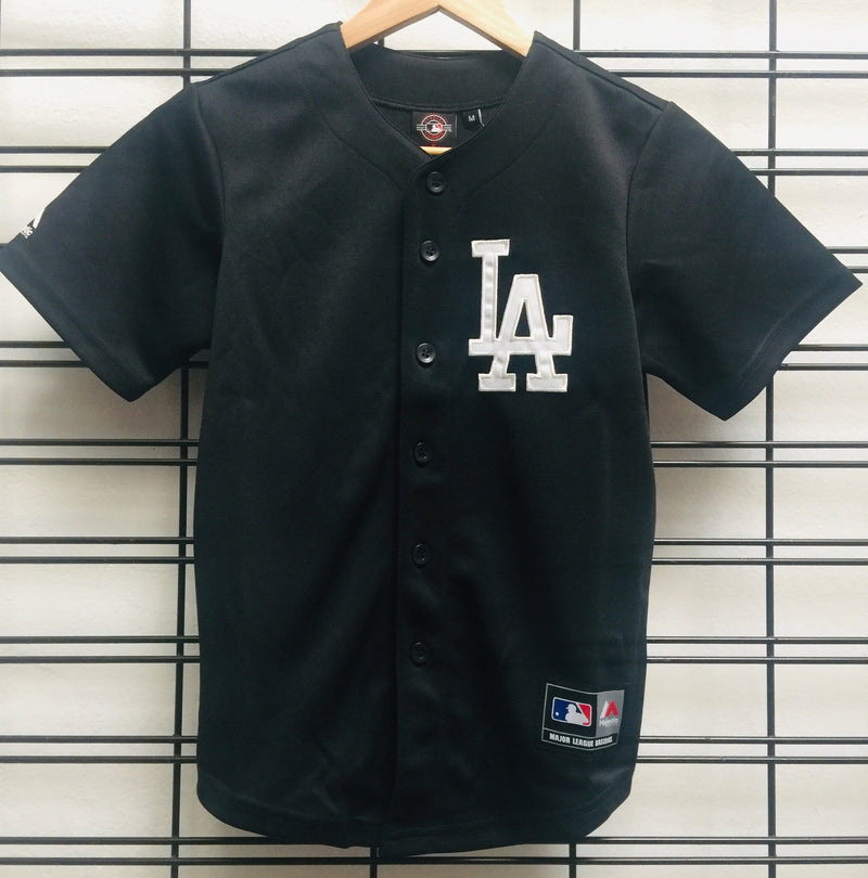 Majestic Athletic MLB LA Dodgers Kids Replica Baseball Jersey Black 7K –  Famous Rock Shop