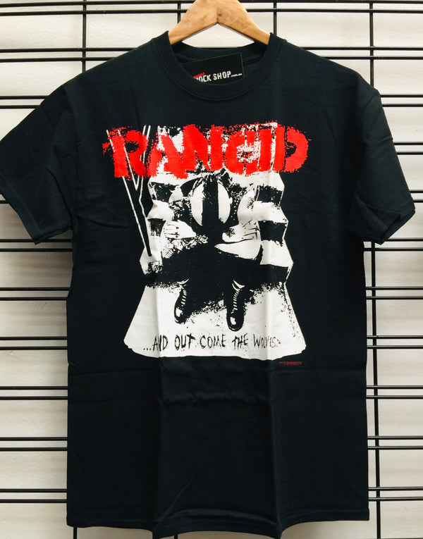 Rancid Wolves T-Shirt Tee Black Famous Rock Shop Newcastle 2300 NSW Australia
