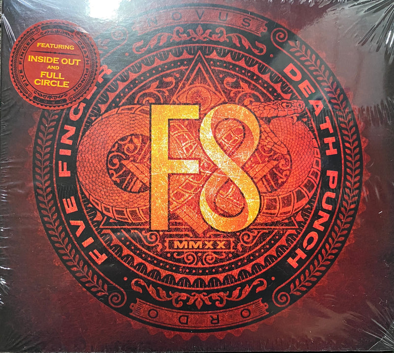 Five Finger Death Punch F8 CD Disk Famous Rock Shop 