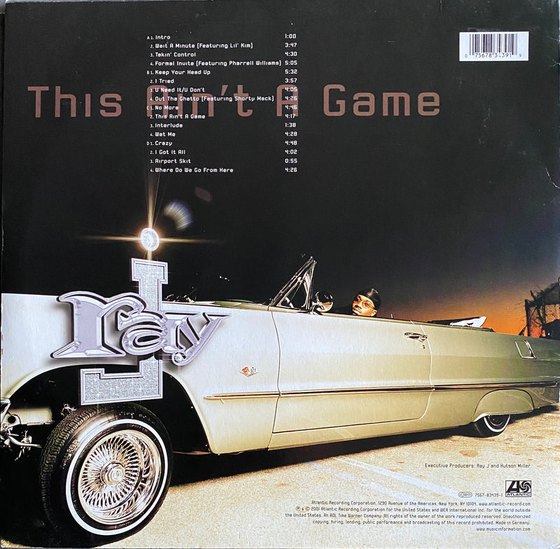 Ray J This Ain't A Game Vinyl 2LP