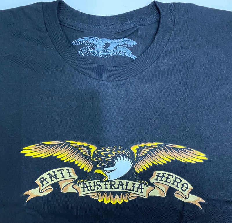 Anti Hero AH ss OZ Eagle Black Tee