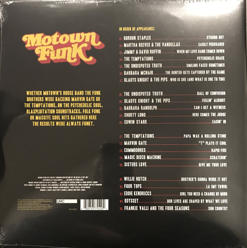 MOTOWN FUNK 22 PIPIN HOT FUNK JOINTS RECORD STORE DAY EXCLUSIVE 537552-0 BARCODE 60075375520 FAMOUS ROCK SHOP 517 HUNTER STREET NEWCASTLE 2300 NSW AUSTRALIA