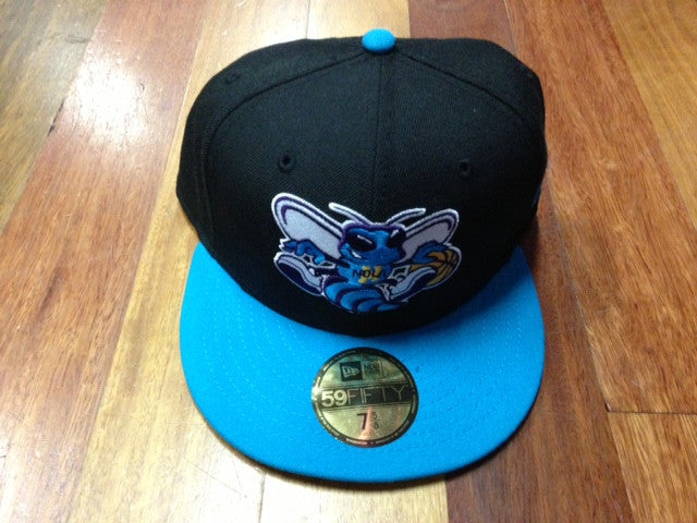 New Era 59Fifty Hornets Fitted Cap Black Bright Blue