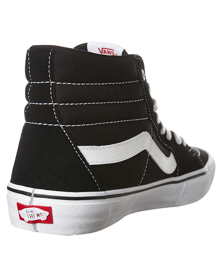 VANS SK8 HI PRO SHOE - BLACK WHITE VN-OVHGY28.BKW