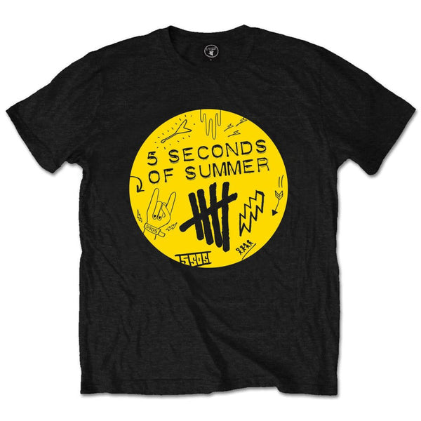 5 Seconds of Summer T-Shirt: Scribble Logo Famous Rock Shop Newcastle 2300 NSW Australia