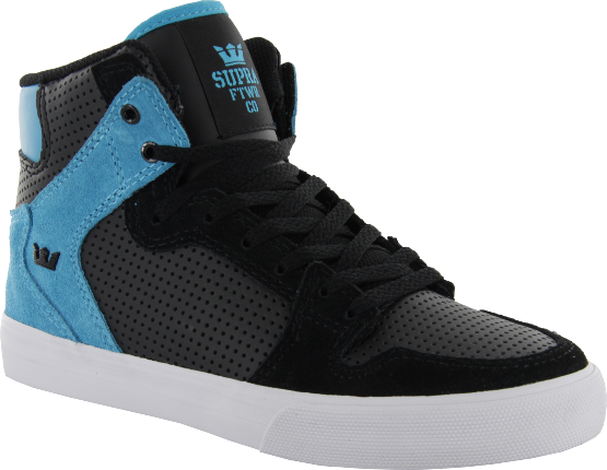 Supra Kids Vaider Black Tourquise High Tops Famous Rock Shop Newcastle 2300 NSW Australia