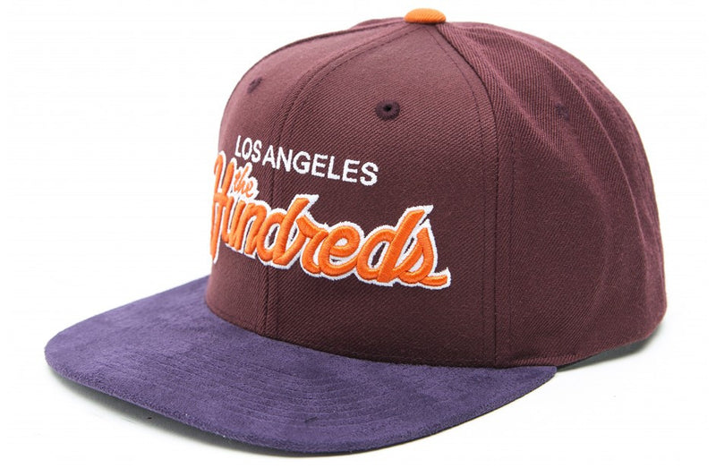 The Hundreds Team Two Maroon Adjustable Back Cap