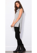 Roll Neck Top Silver Marle