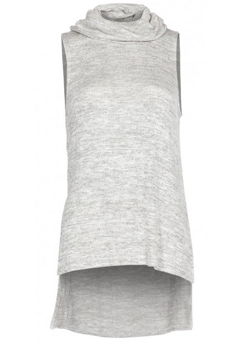 Roll Neck Top Silver Marle